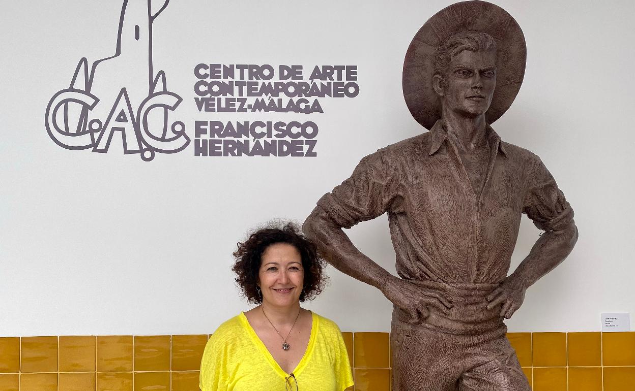 La concejala veleña de Cultura, en Centro de Arte Contemporáneo de la capital de la Axarquía. 