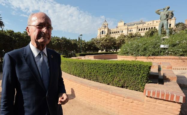 De la Torre, durante su comparecencia, este martes.