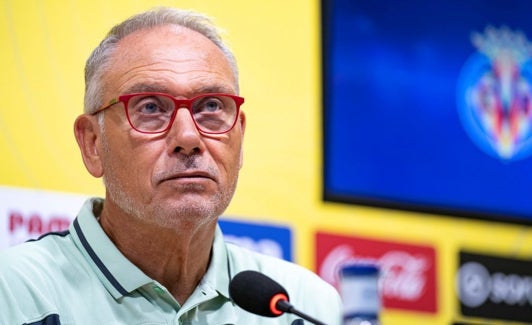 El entrenador del Villarreal B, Miguel Álvarez. este viernes en rueda de prensa. 