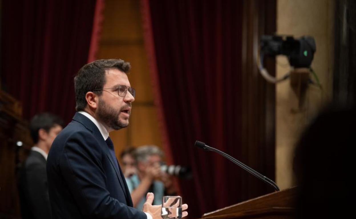 El presidente de la Generalitat Perè Aragonés 