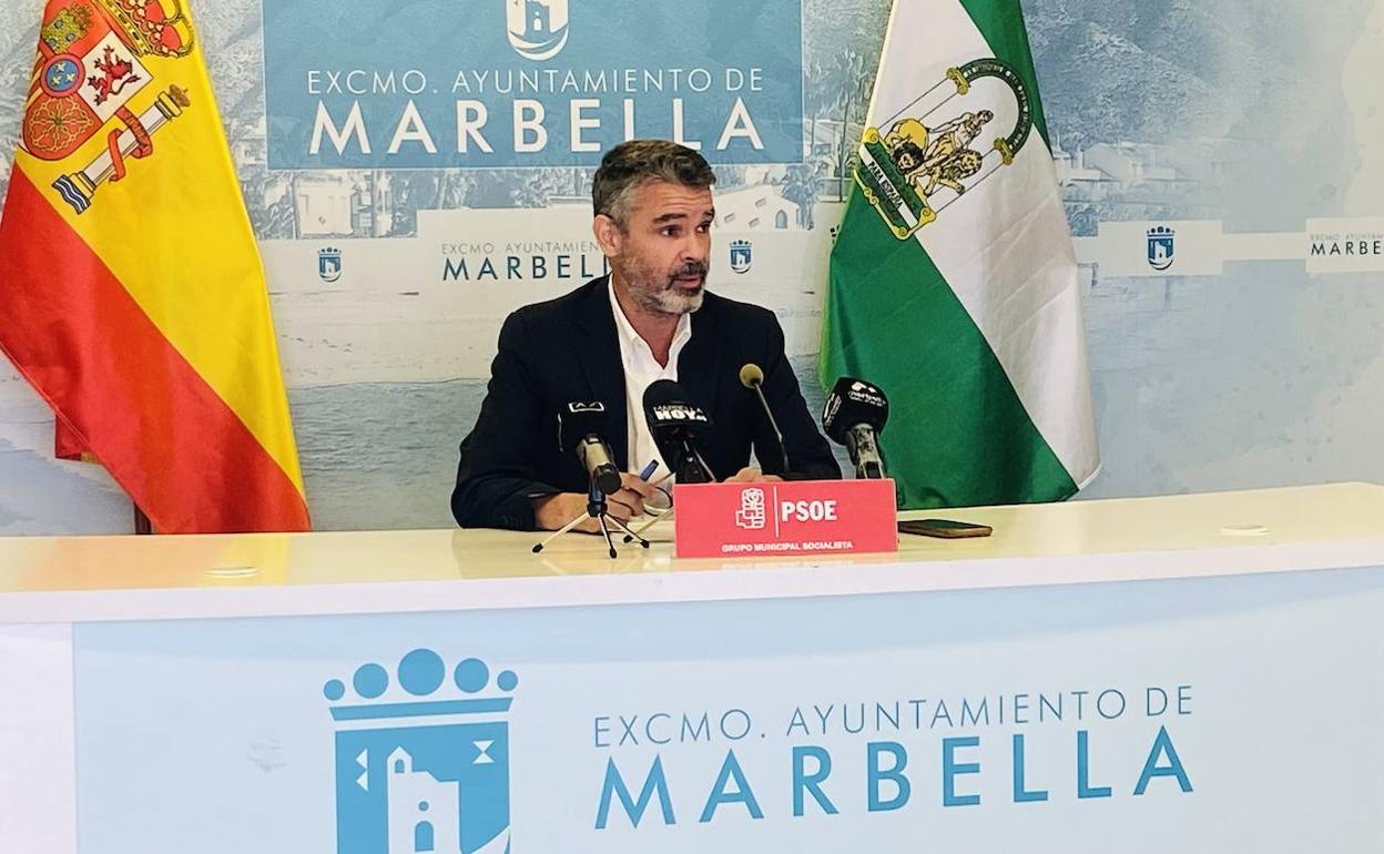 El candidato a la alcaldía por el PSOE de Marbella, José Bernal. 