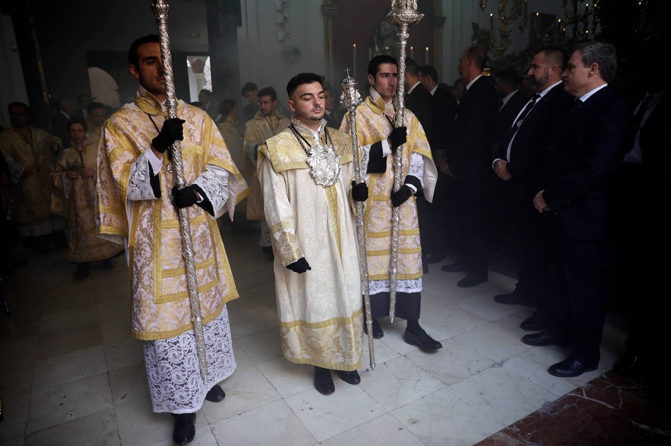 Procesión extraordinaria por el Centro de Málaga del Cristo de la Agonía. 