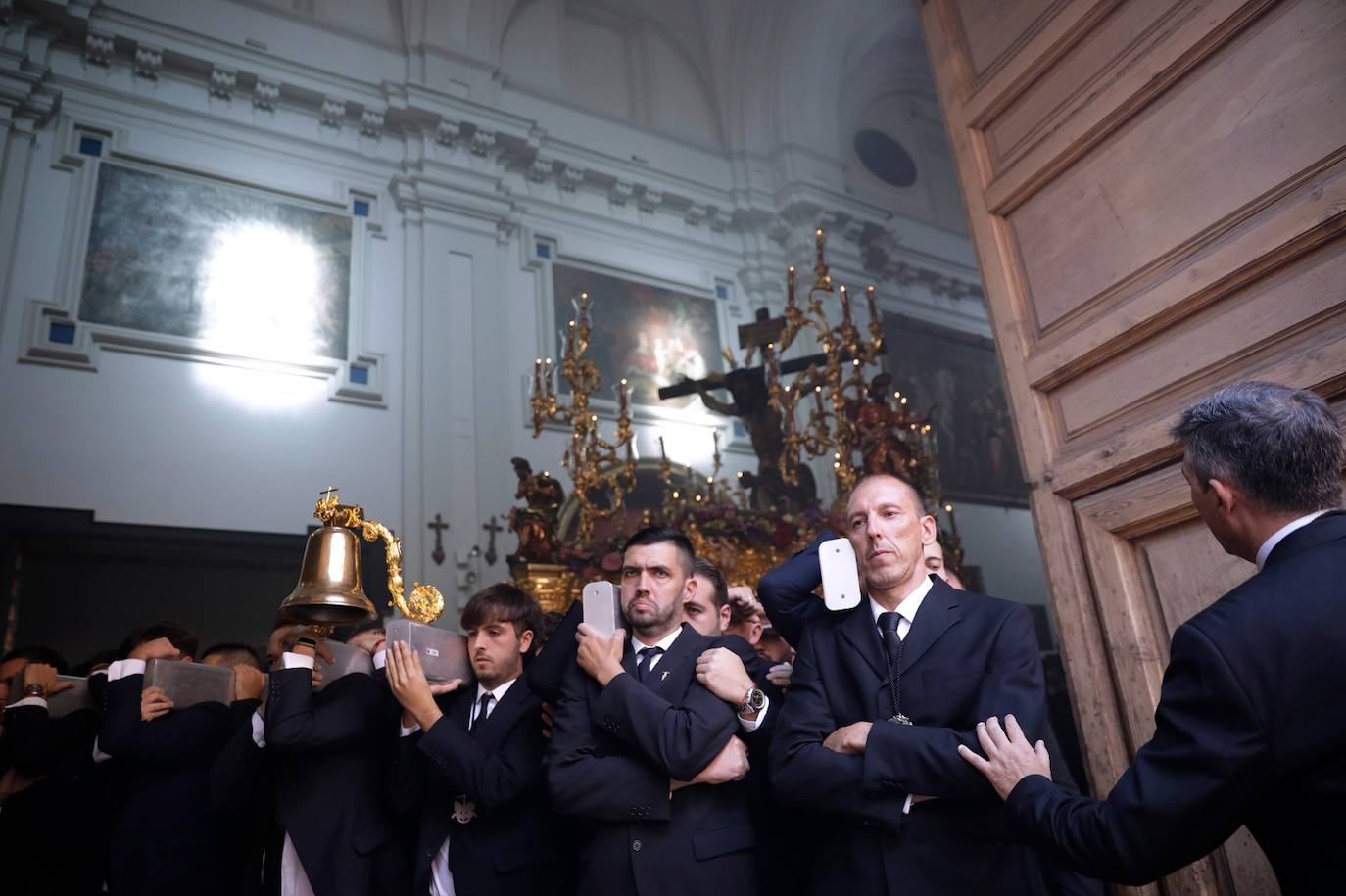Procesión extraordinaria por el Centro de Málaga del Cristo de la Agonía. 