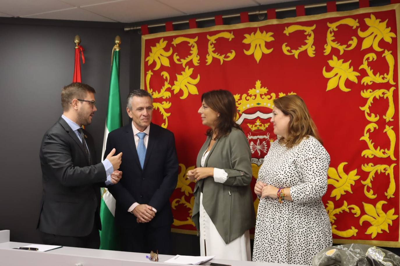Martínez, Grau, Fernández y Rivas, de izquiera a derecha. 