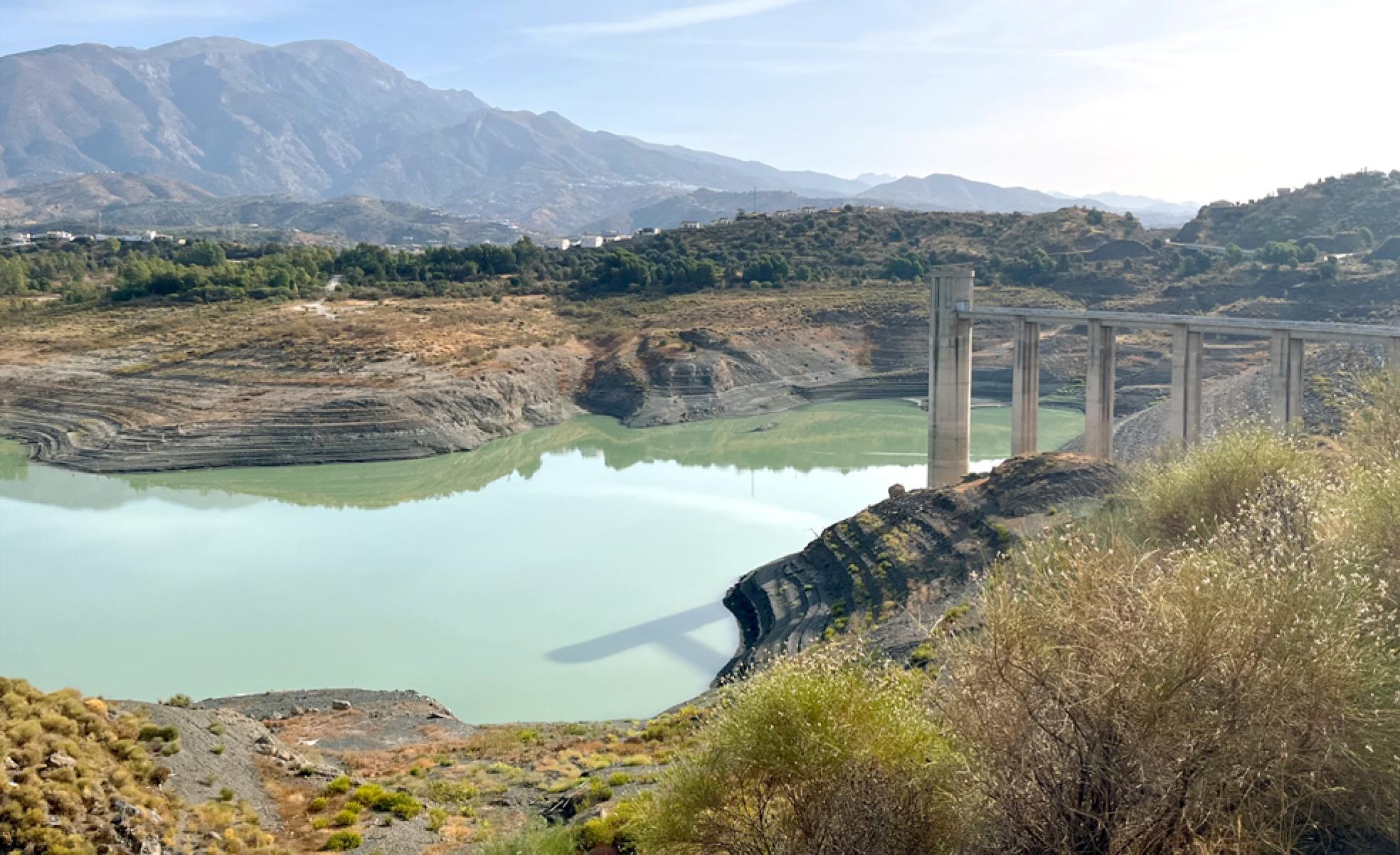 El embalse de La Viñuela se encuentra al 10% de su capacidad.