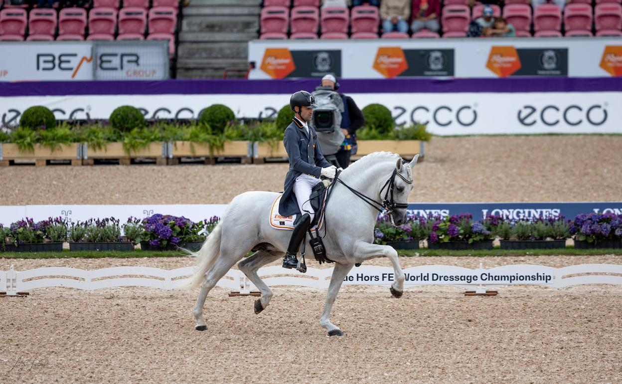 Tanto el caballo como el jinete se estrenaban en el Campeonato del Mundo con buenos resultados. 