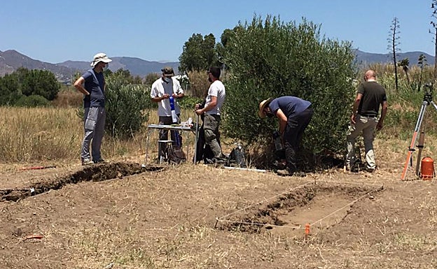 Cortes realizados en 2021, cuando se comenzó a investigar el Cerro del Villar dentro del proyecto 'Tsuniber'. 