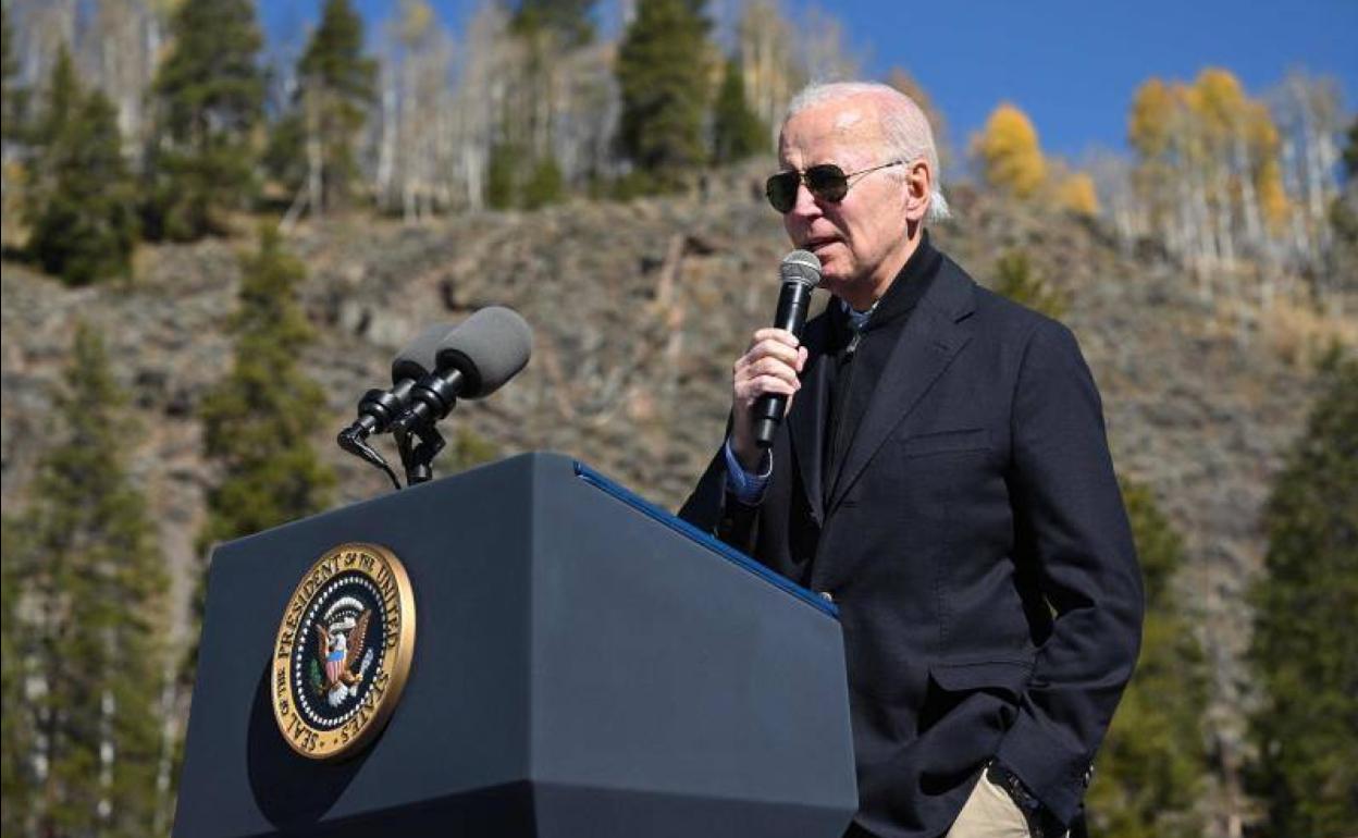 Joe Biden, en un acto en Colorado.