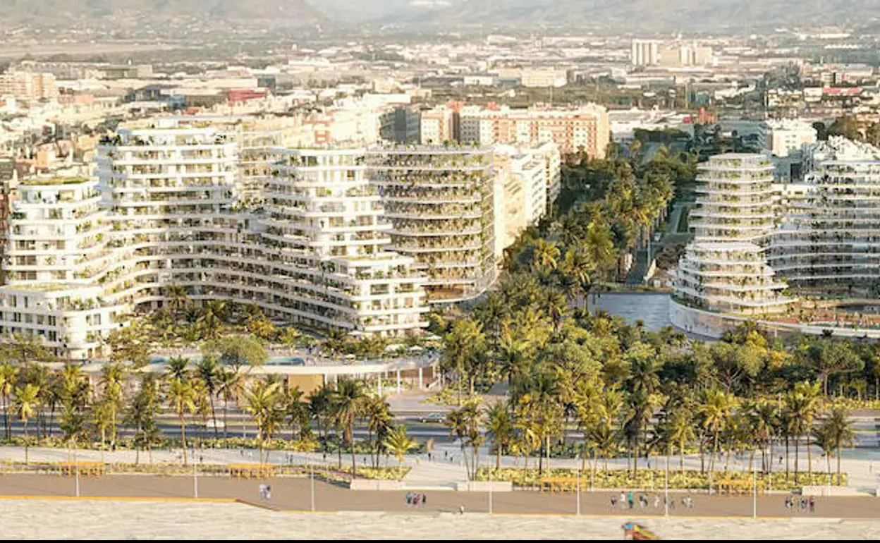 Recreación del proyecto urbanístico previsto en los suelos de La Térmica. 