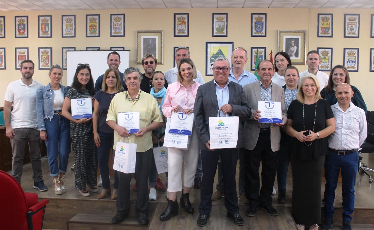 Acto de entrega de los certificados de calidad turística, este martes en la Mancomunidad Oriental. 