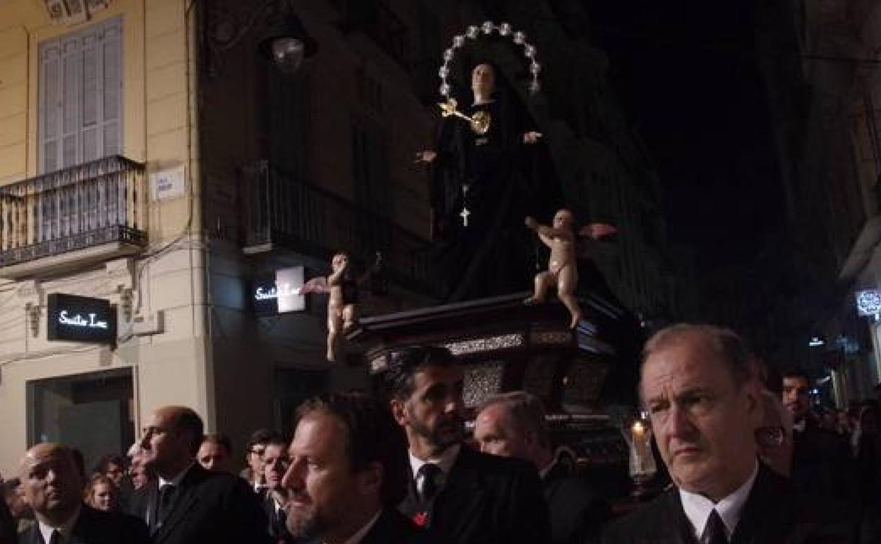 Andas de la Virgen de los Dolores (Servitas).