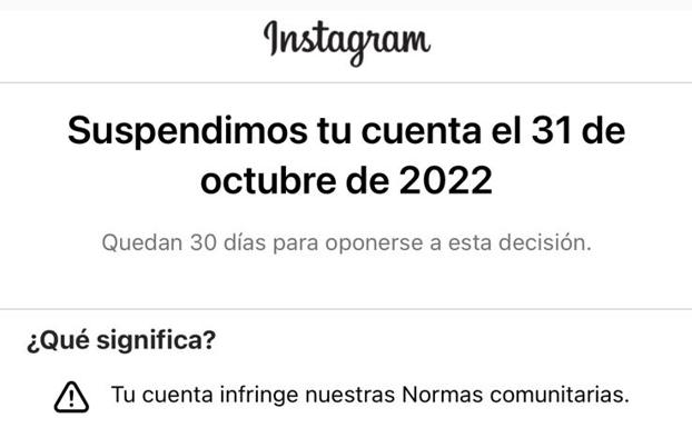 Cientos de usuarios de Instagram denuncian la suspensión de sus cuentas por sorpresa