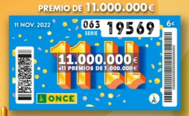 Resultados y número ganador del sorteo 11 del 11 de la Once