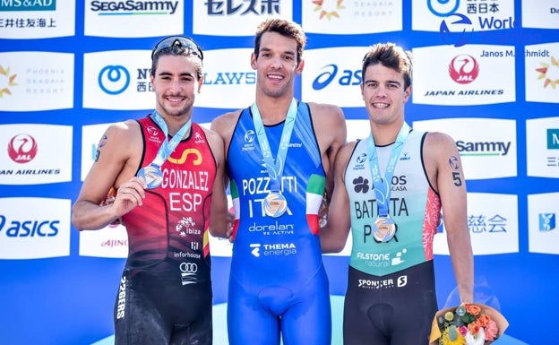 González fue plata en la prueba de Japón, por detrás del italiano Pozzetti y del portugués Batista, en su primer podio en la Copa del Mundo. 