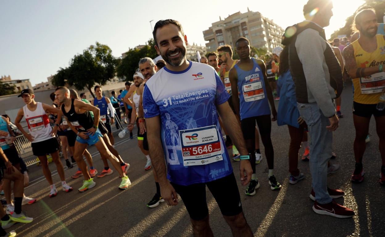 Pérez, en la Media Maratón de Málaga el pasado domingo.