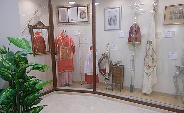 Parte de las piezas que se exponen en la sala. 