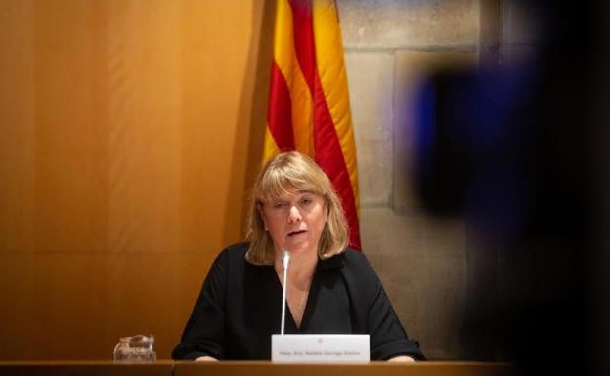 La consejera de Cultura de la Generalitat, Natalia Garriga. 