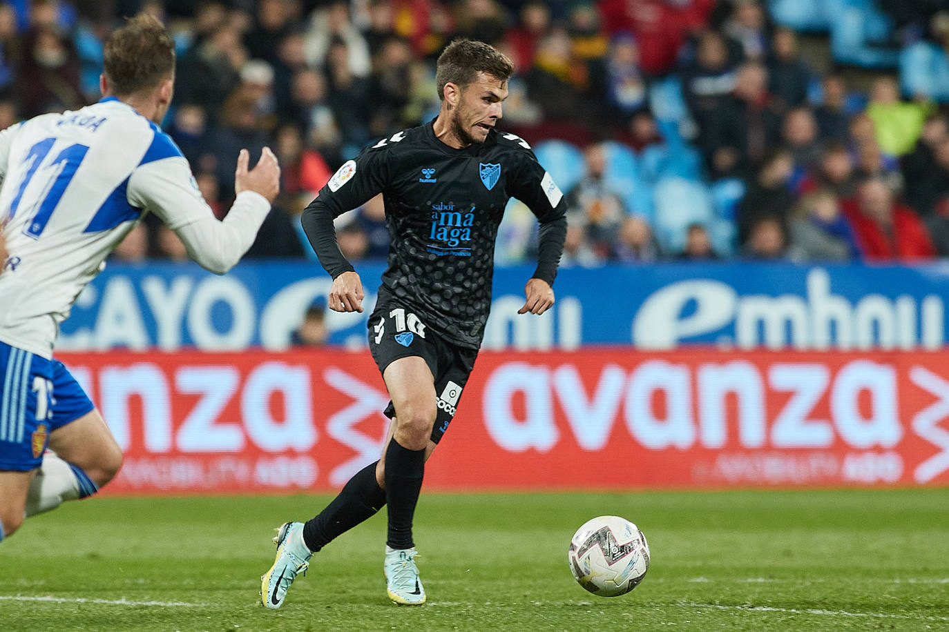 El Málaga abrió el marcador en el minuto 79, pero el Zaragoza empató poco después 