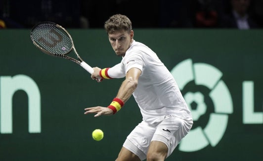 Pablo Carreño ajusta el golpe de derecha. 