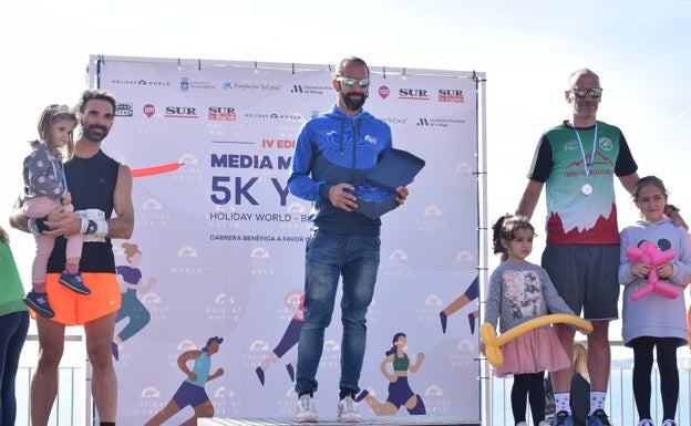 Podio masculino absoluto de la Media Maratón 