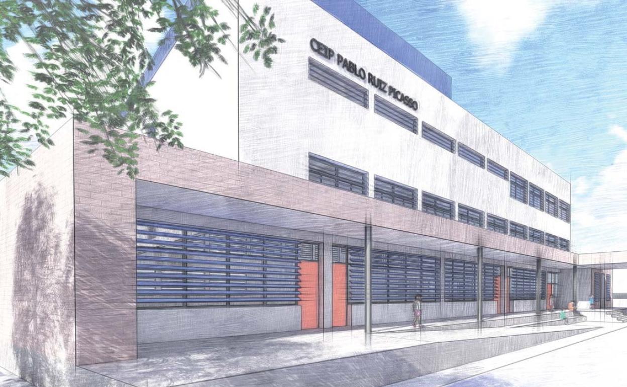 El nuevo CEIP Pablo Ruiz Picasso de Fuengirola toma forma