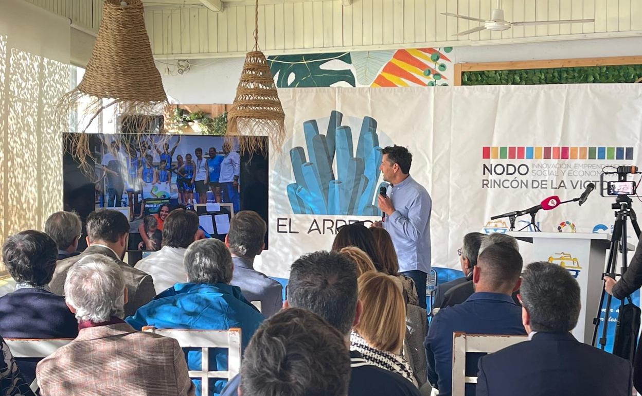 Imagen de la jornada sobre la economía azul que ha tenido lugar este martes en Rincón de la Victoria. 