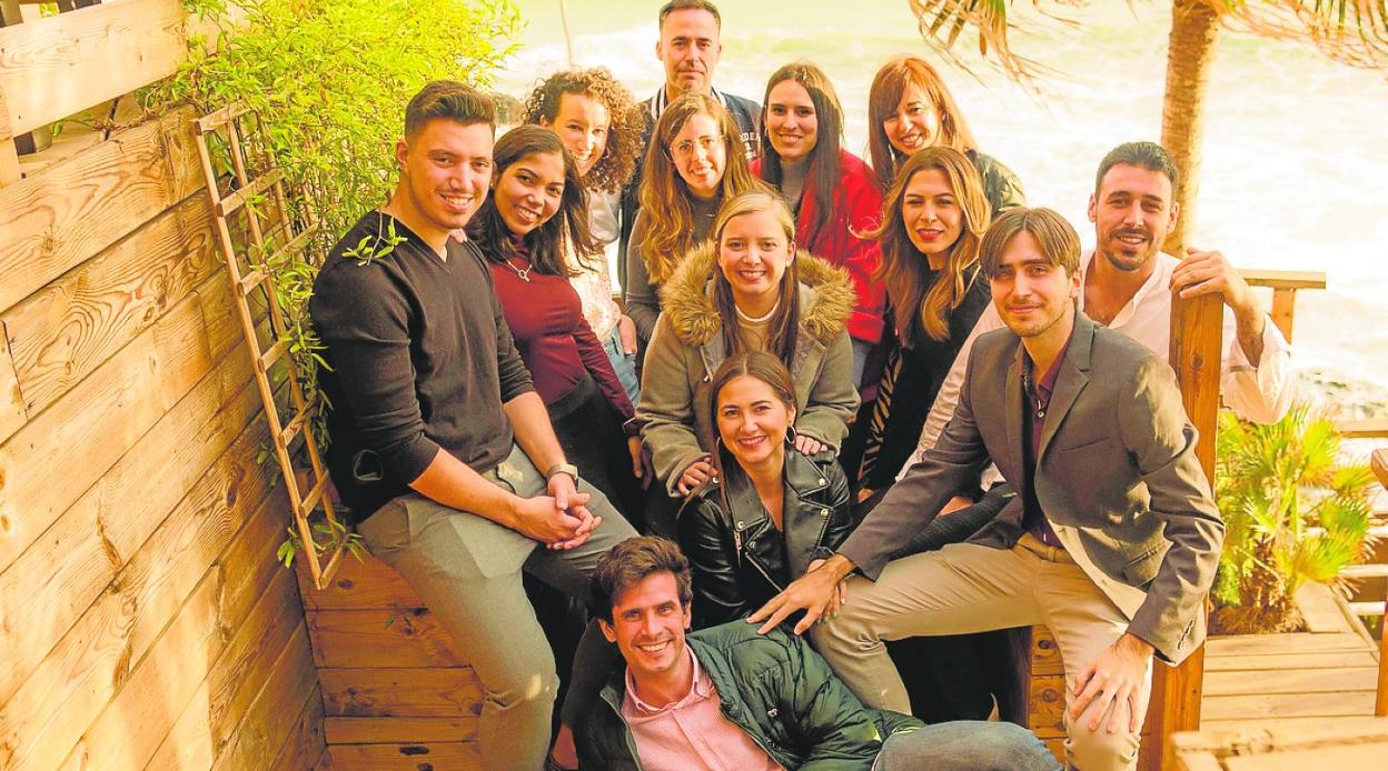 Parte del equipo de la firma malagueña de gestión de talento y recursos humanos HRider. 