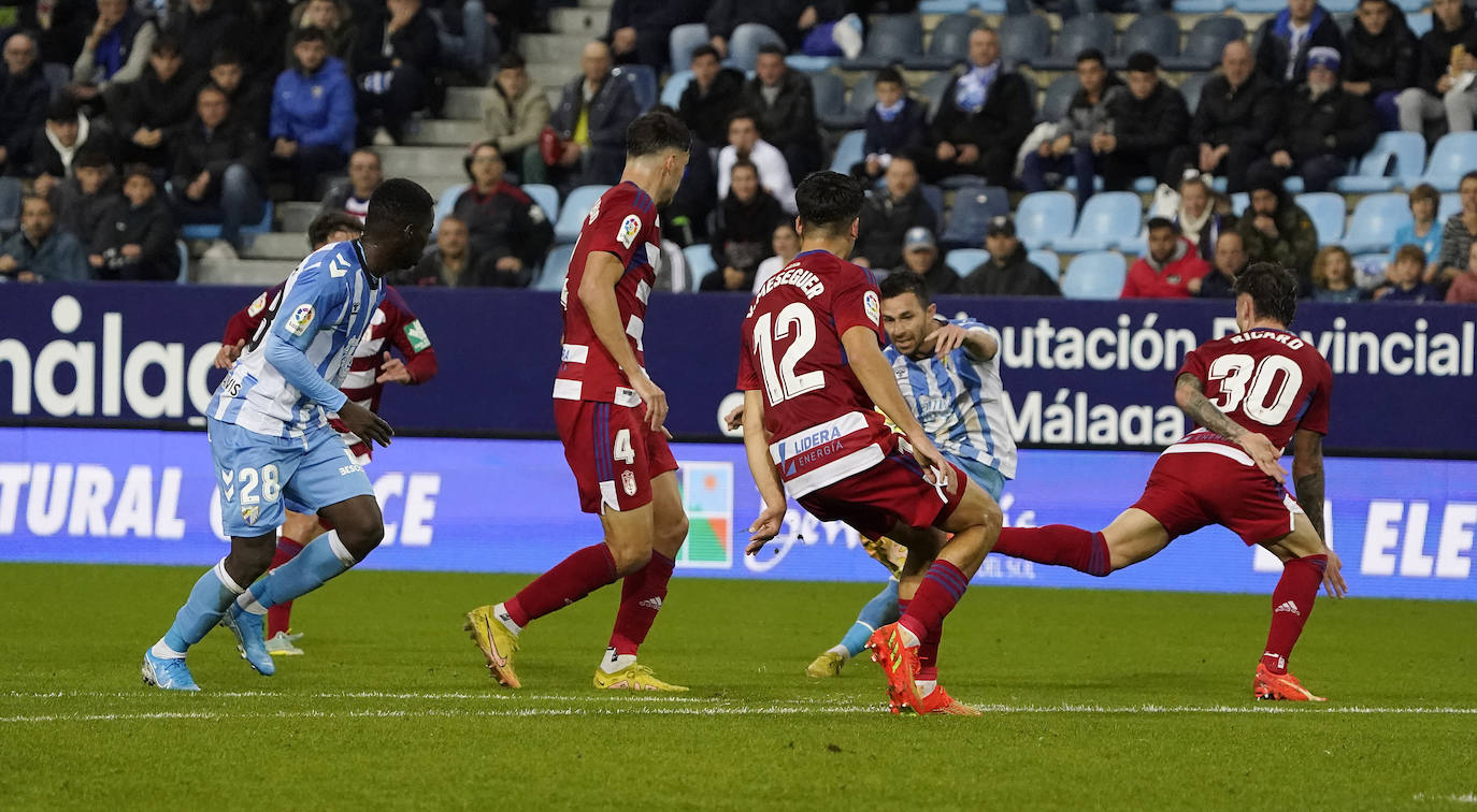 Partido de la Jornada 16 de LaLiga Smartbank, disputado en La Rosaleda