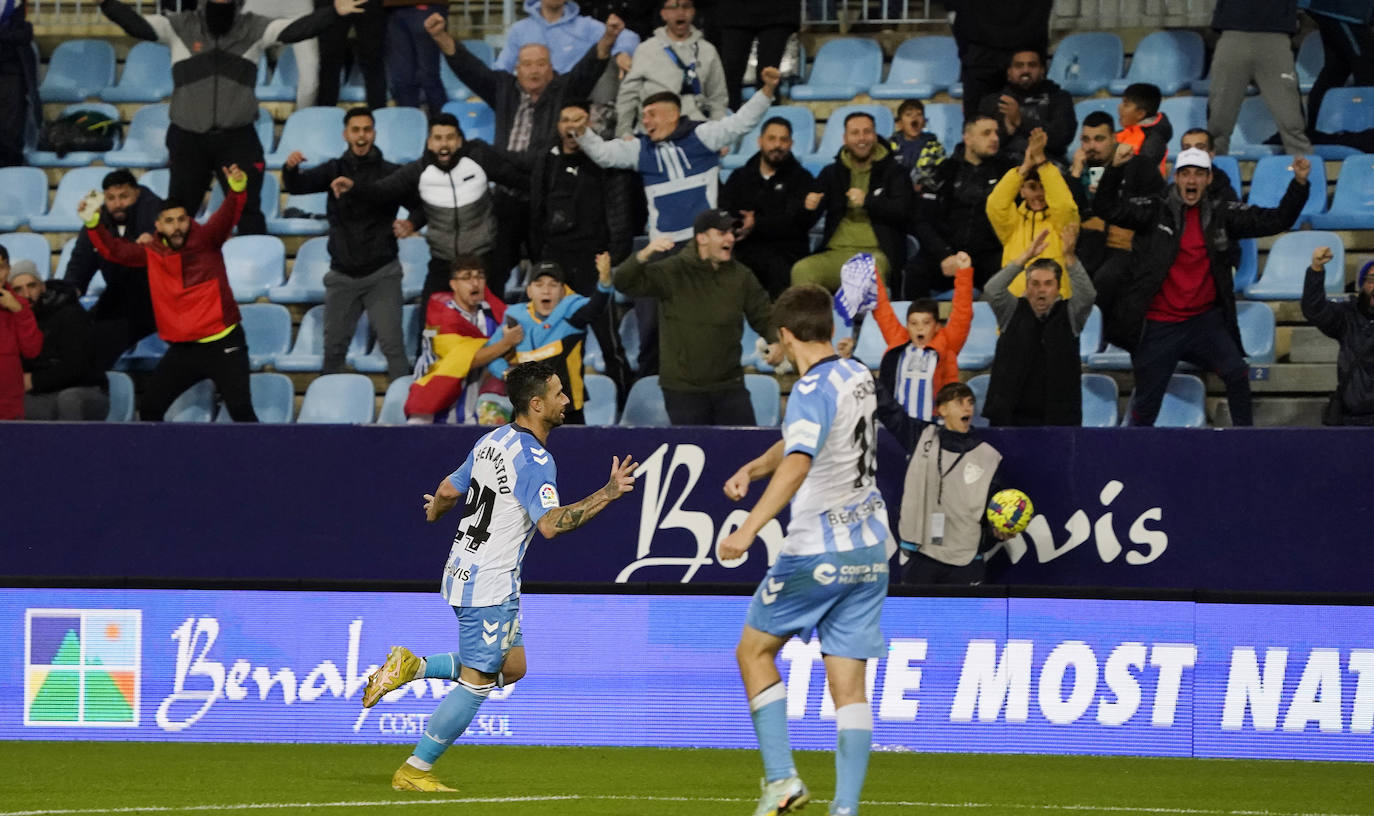 Partido de la Jornada 16 de LaLiga Smartbank, disputado en La Rosaleda