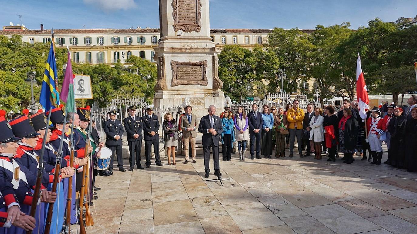 Un acto celebrado en la la plaza de la Merced destaca la figura de este general, ejecutado en las playas de San Andrés el 11 de diciembre de 1831 junto a 48 compañeros