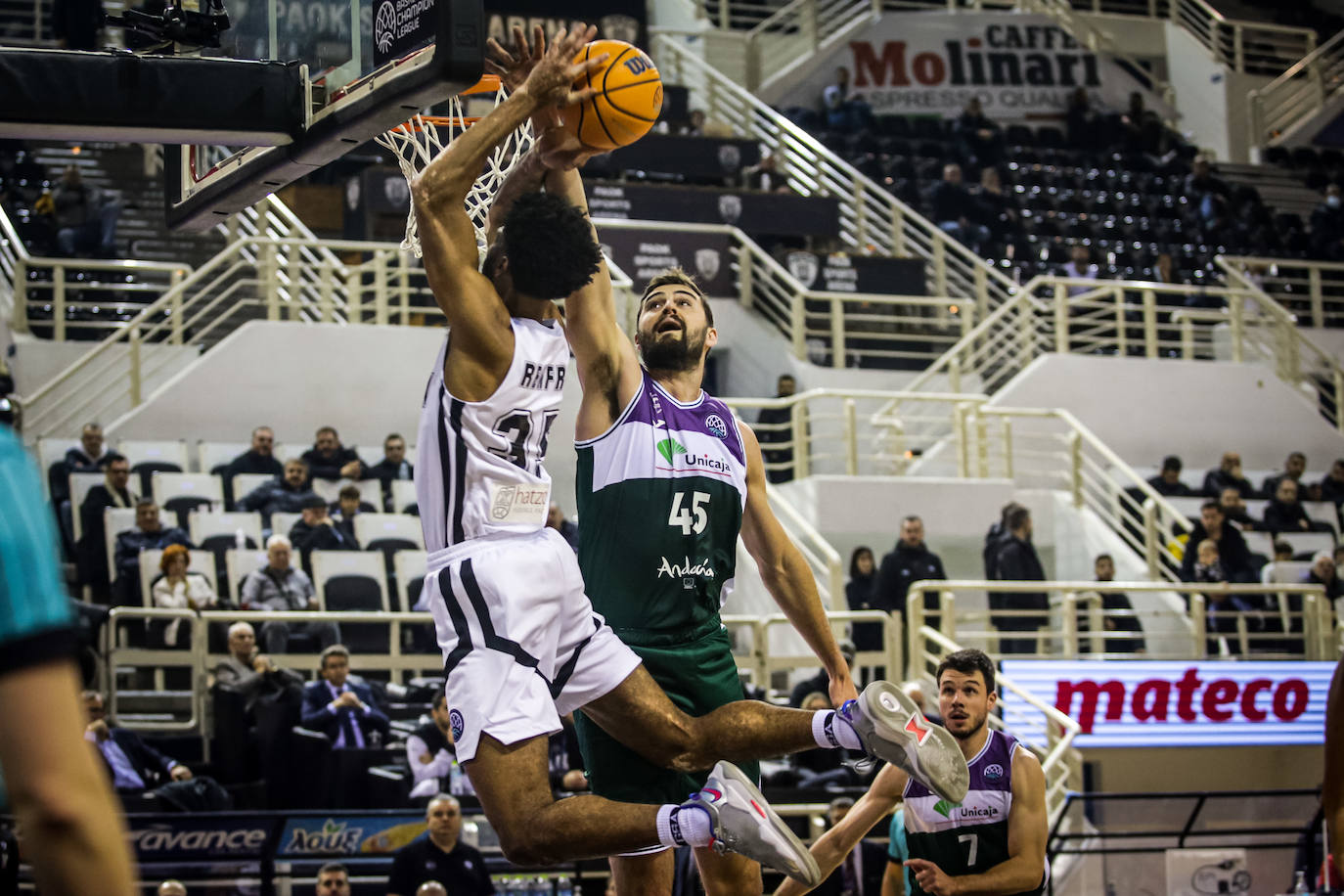 Fotos: Así fue el encuentro entre el PAOK y el Unicaja