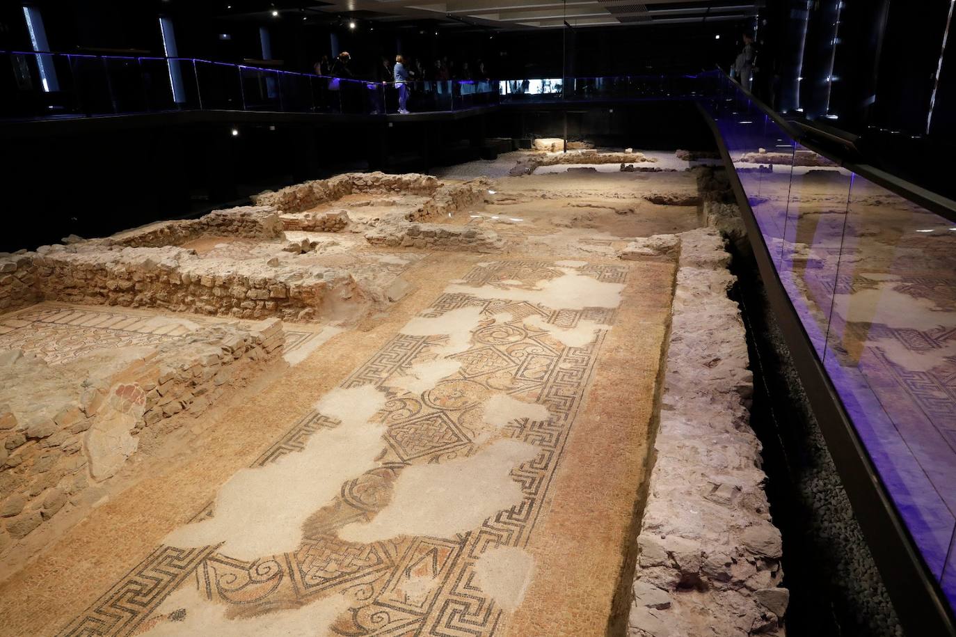 El espacio museístico alberga 13 grandes mosaicos, en un magnífico estado de conservación 