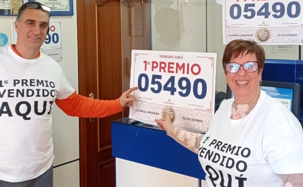 Primer premio vendido en Villanueva del Trabuco. 