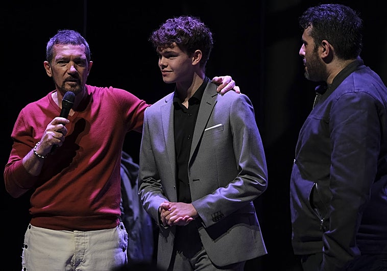 Antonio Banderas, Marcos Castilla y Arturo Díez Boscovich, en la presentación del ciclo musical.