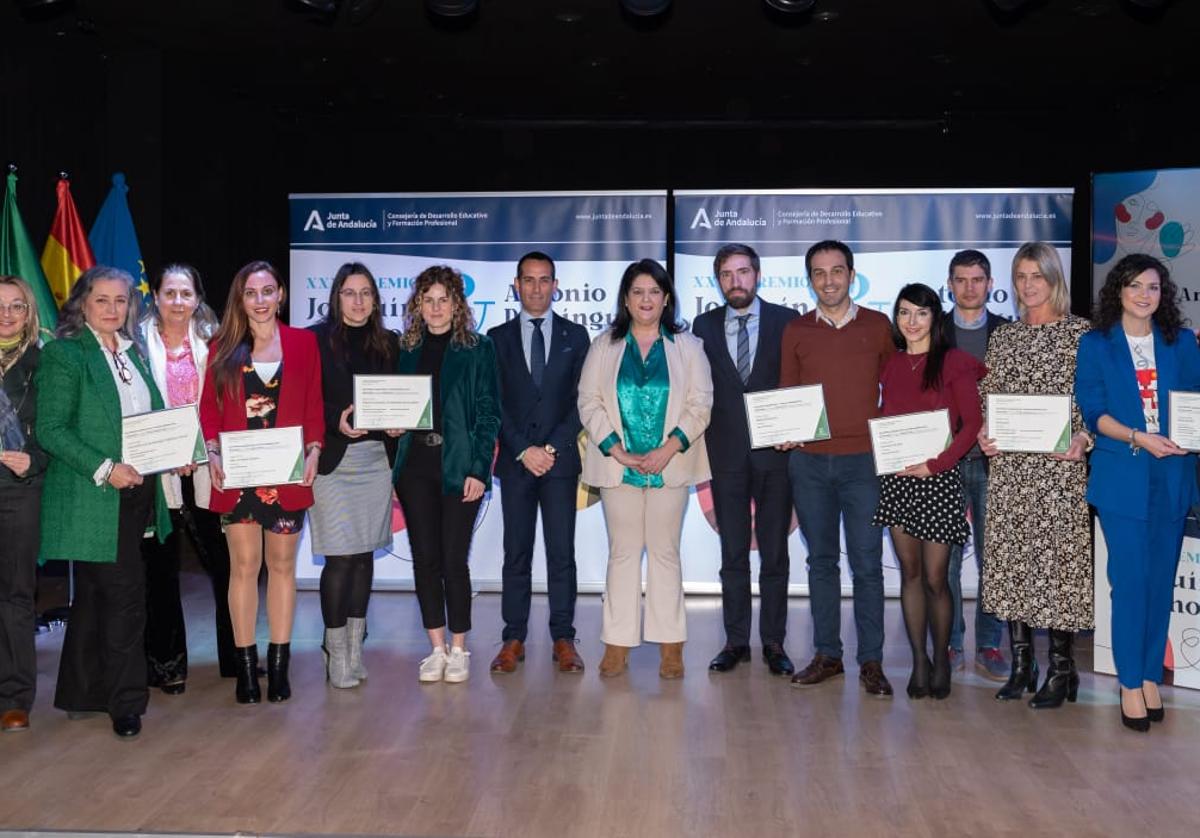 Premiados, en el acto celebrado en Mancha Real.