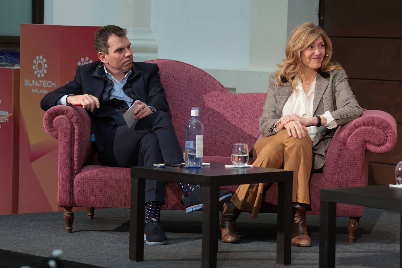 Tomás Gasset, CEO y fundador de Urbania, con Carmen Carpintero, miembro del consejo asesor de la Plataforma Impulse4Women.