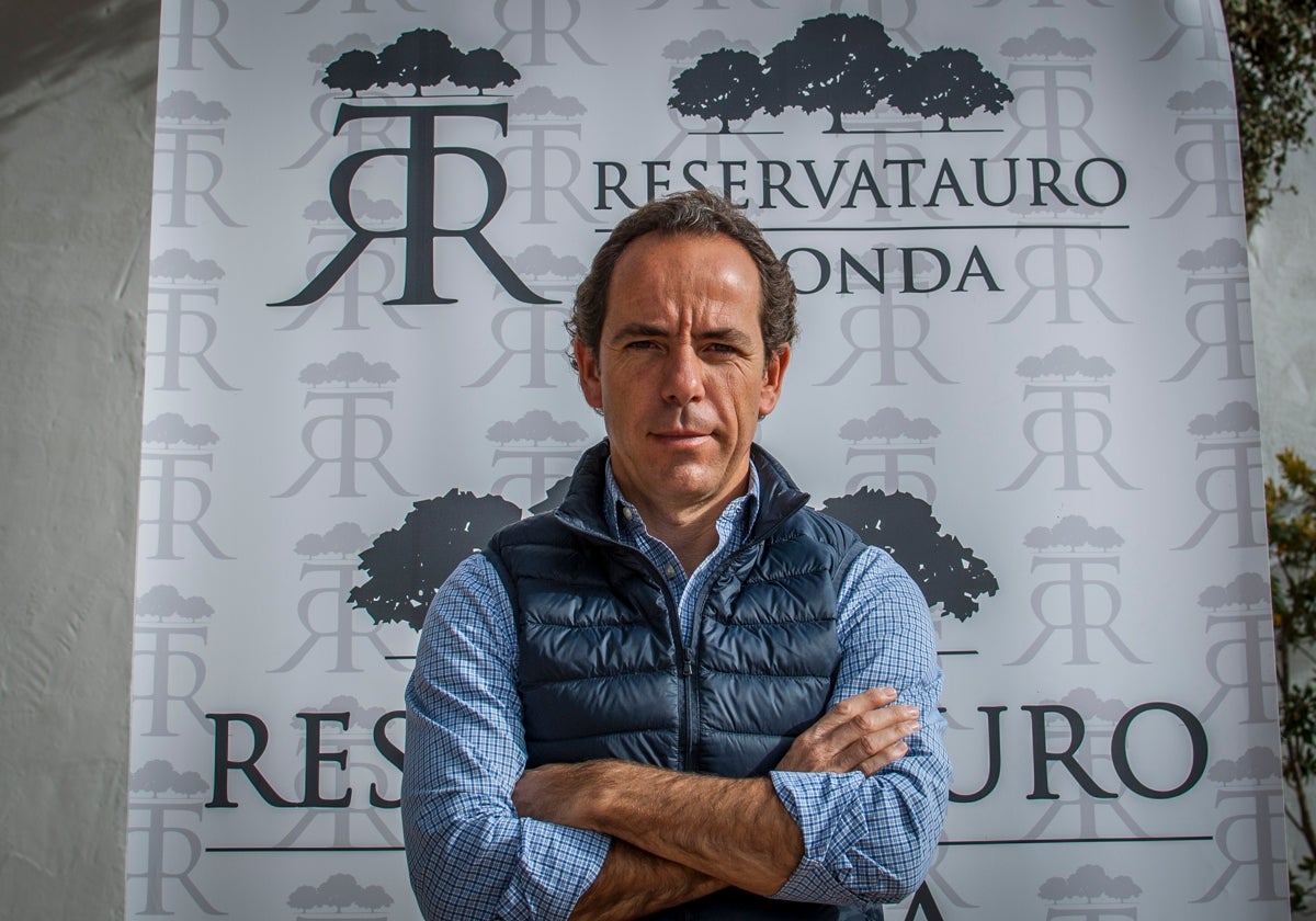 Tejada, en las instalaciones de Reservatauro en Ronda.