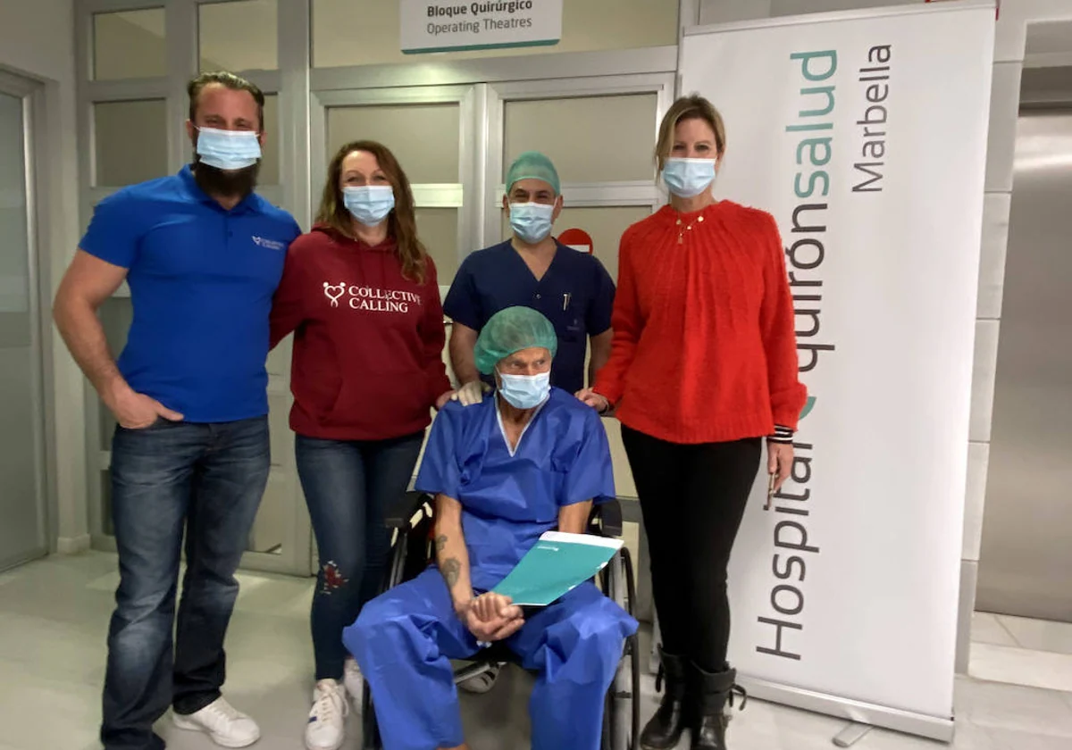 Un paciente sin recursos ha recuperado la vista gracias a la colaboración de Quirónsalud Marbella y la ONG local Collective Calling