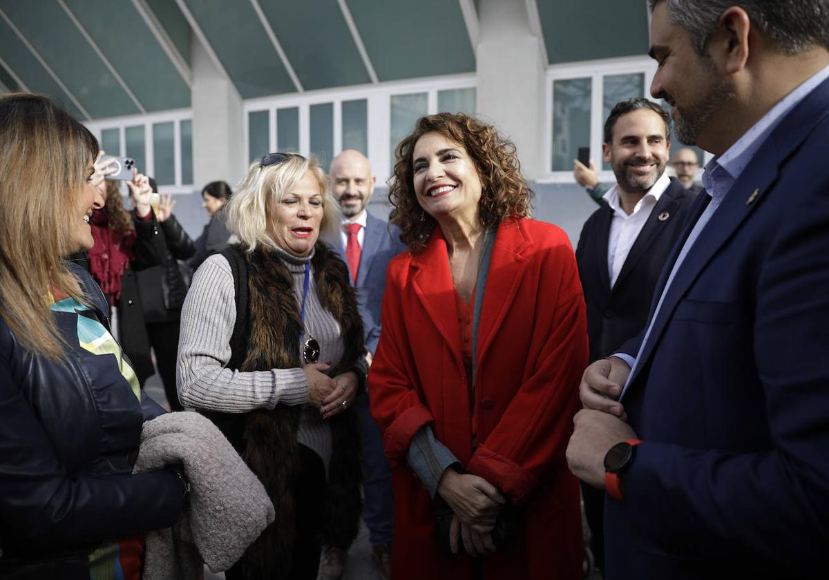 La ministra María Jesús Montero, este viernes en Málaga.