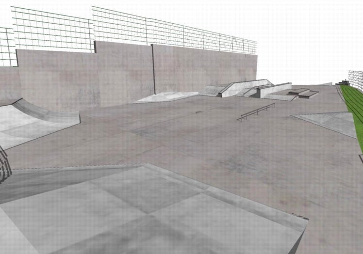 Futuro skate park de Monda.