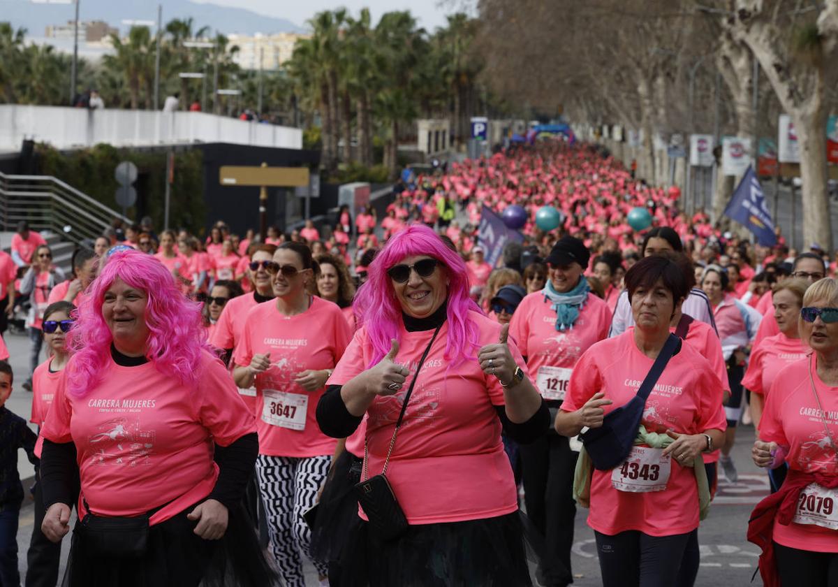 Mujeres que corren contra el cáncer en Málaga