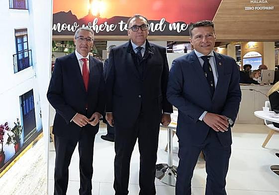 Medina (dcha.), con Salado y Bernal este miércoles en la ITB.