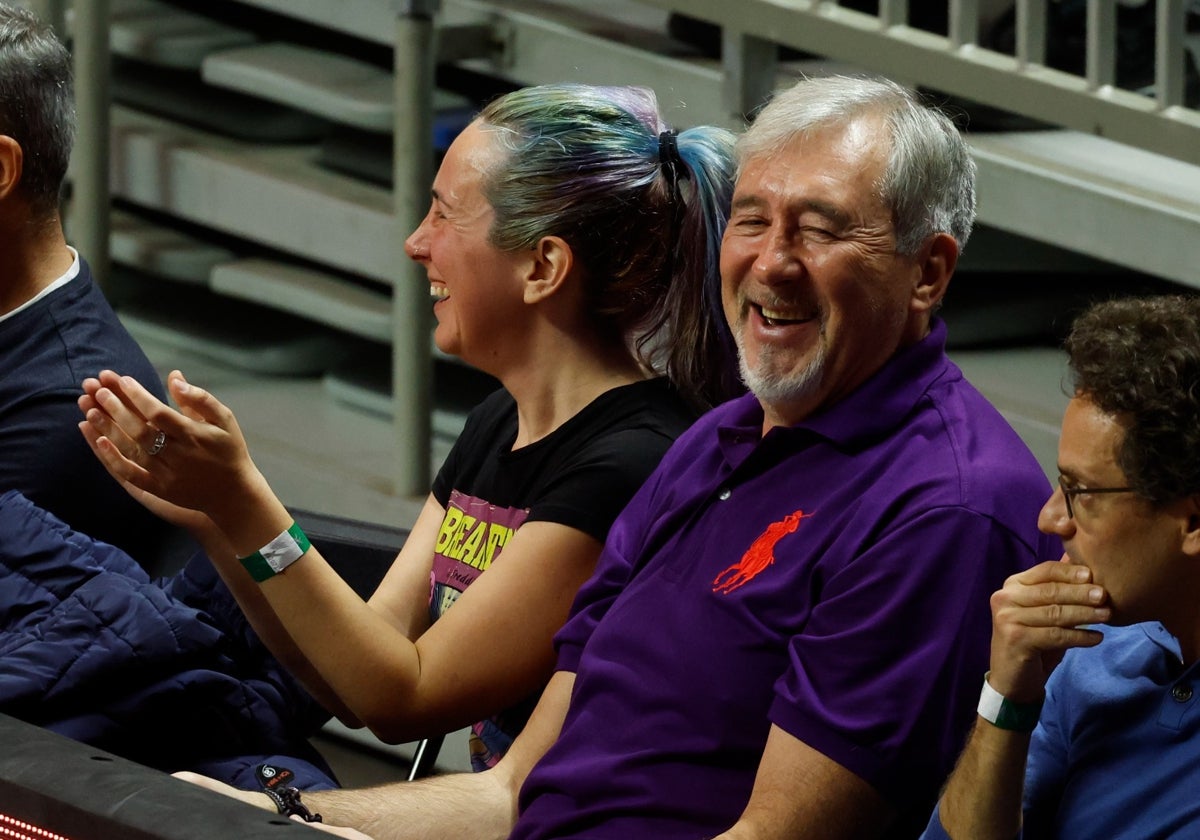 Serguei Tarakanov, sonriente el pasado martes durante el Unicaja-Galatasaray.