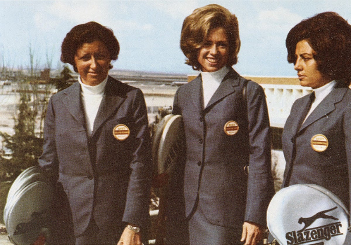 Las pioneras del tenis femenino, en su participación en la Copa Federación de 1972.