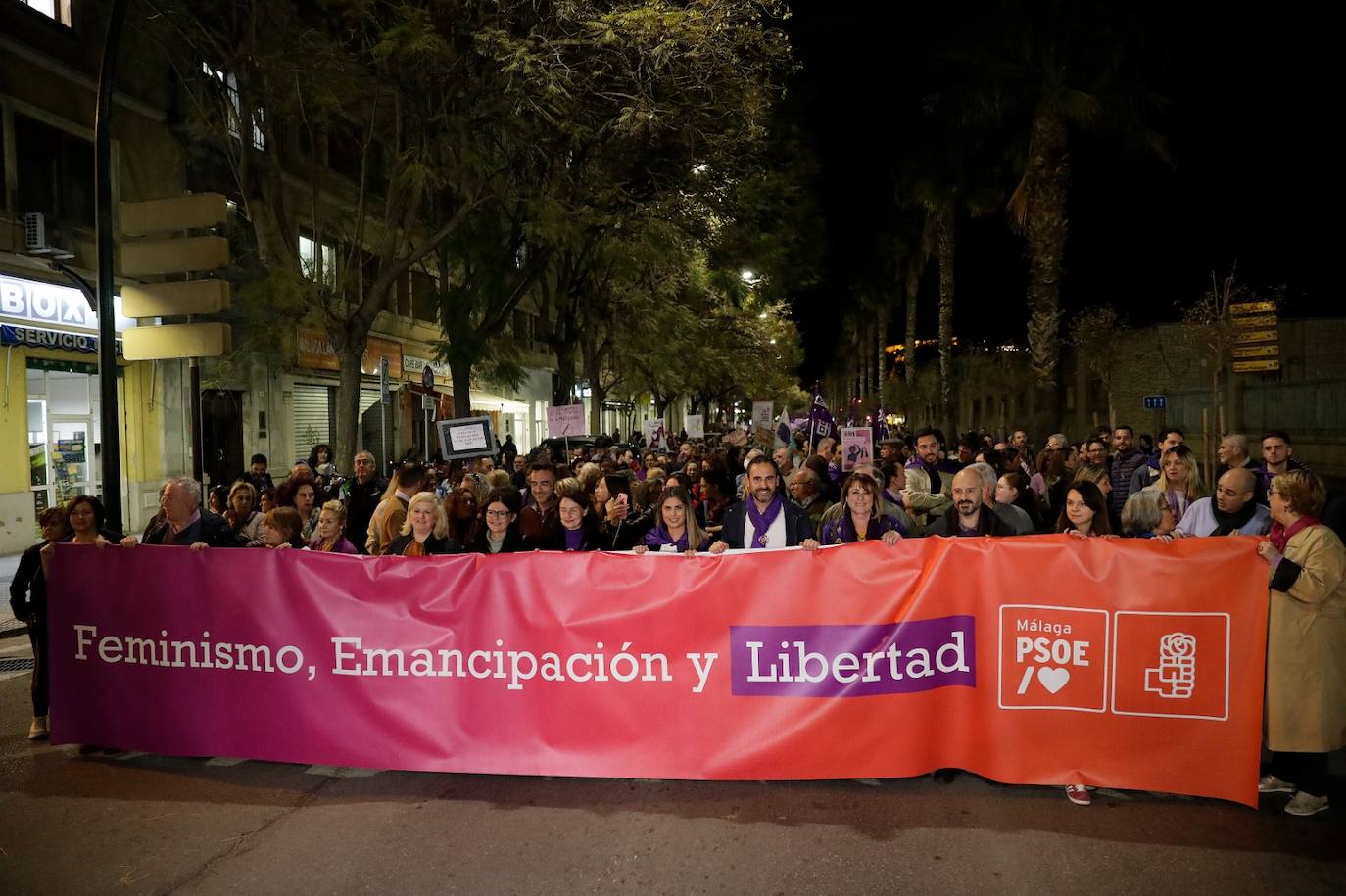 El feminismo malagueño ha marchado unido por los derechos de las mujeres