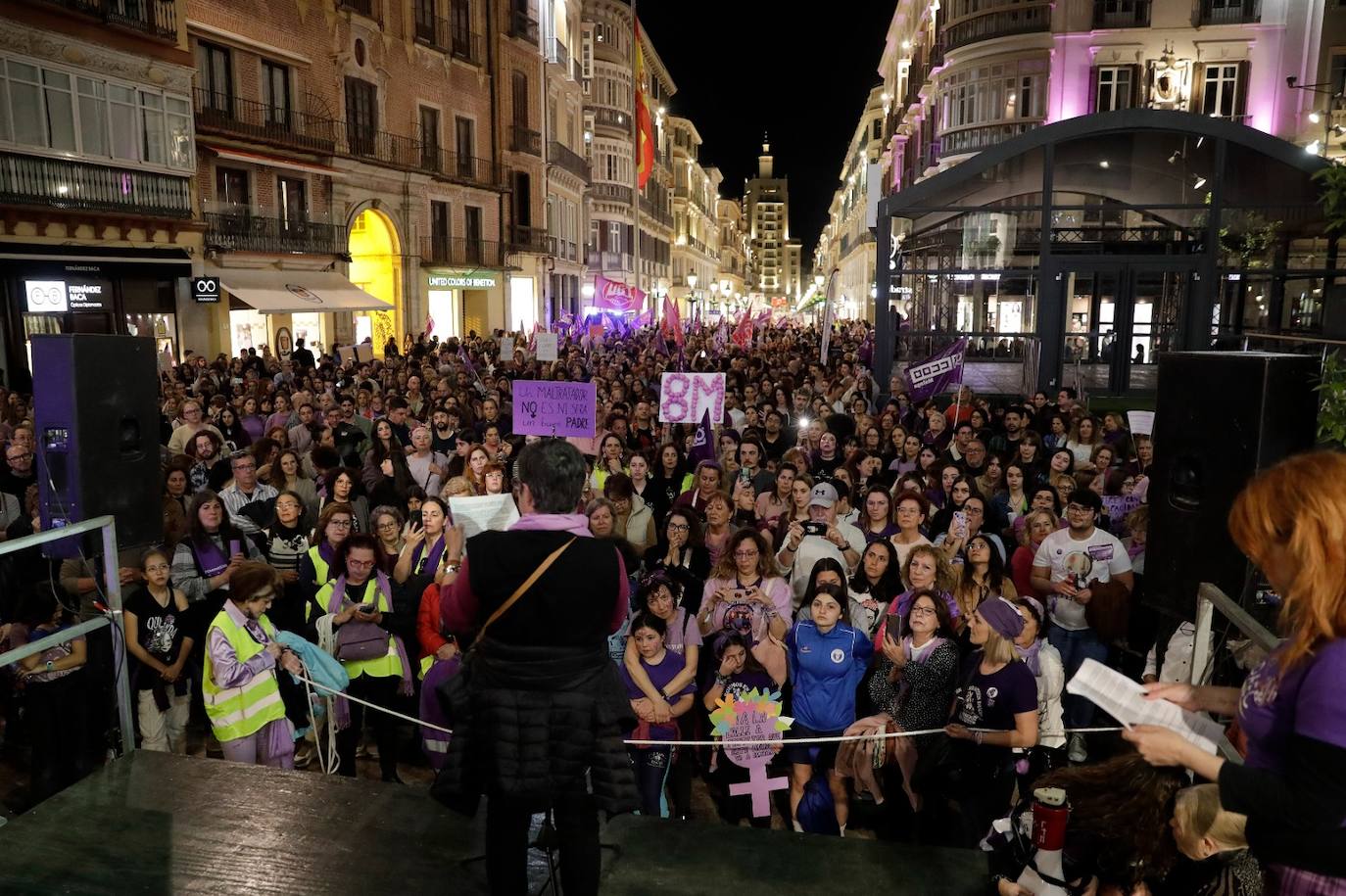 El feminismo malagueño ha marchado unido por los derechos de las mujeres