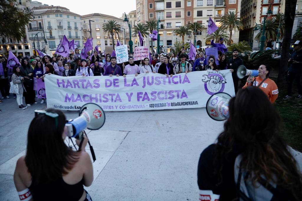 El feminismo malagueño ha marchado unido por los derechos de las mujeres