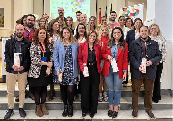 Representantes de las empresas malagueñas que han ofertado los contratos para este programa.