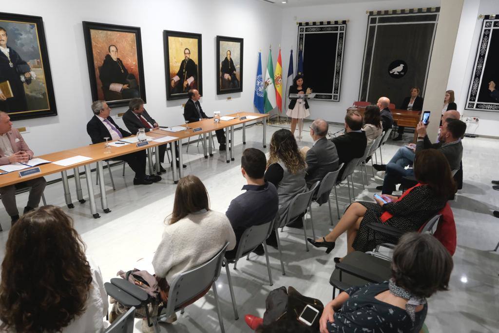 Un momento del acto desarrollado en el Rectorado.