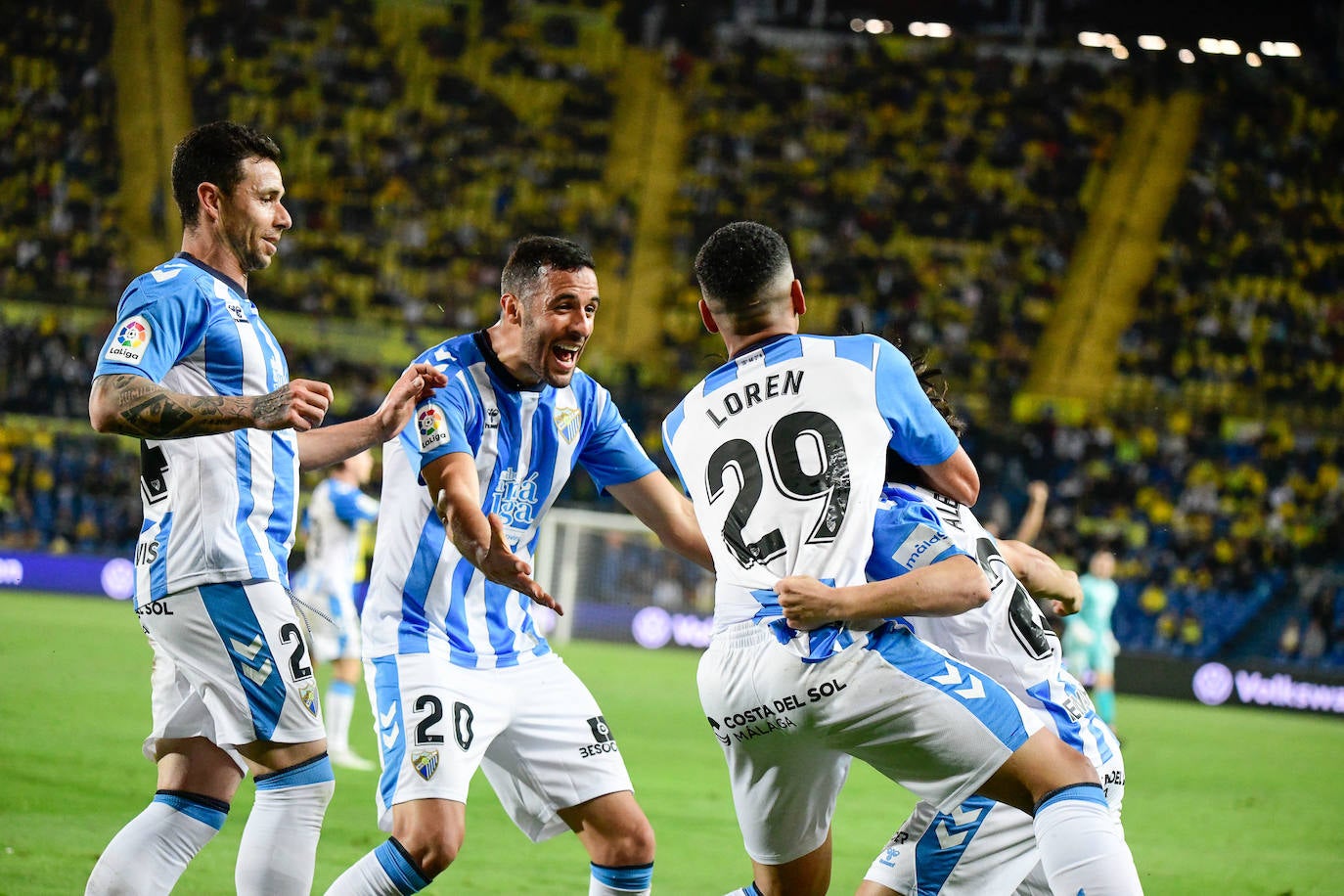 El Málaga logra el empate en Las Palmas en el último suspiro